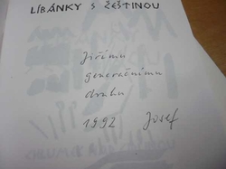 Josef Rumler - Líbánky s češtinou I. až IV. díl. (1992) VĚNOVÁNÍ OD AUTORA !!!