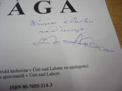 Jiří Tobiáš - Sága (2004) PODPIS AUTORA !!!