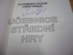 Josef Přibyl - Učebnice střední hry (1992) PODPIS AUTORA !!!
