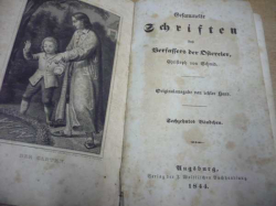 Gefammelte Schriften. Sebrané spisy (1844) německy, švabachem
