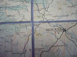 Mapa. Mjensk. Babrujsk a okolí 1: 100 000 (1931)