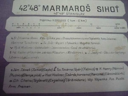 Mapy. Marmaroš. Sihoť 1: 200 000