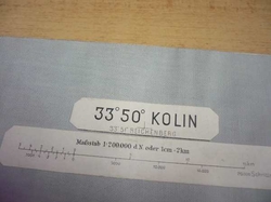 Mapa. Kolin 1: 200 000, německy
