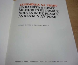Václav Mencl - Vzpomínka na Prahu (1949) pětijazyčná