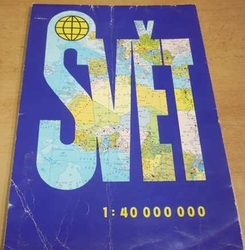 SVĚT 1 : 40 000 000 (1981) mapa