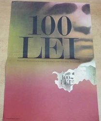 Filmový plakát - 100 Lei. Film RUM.  (1974) 