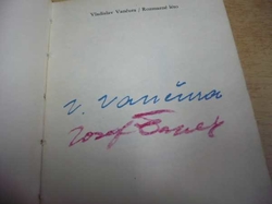 Vladislav Vančura - Rozmarné léto (1981) PODPIS V. VANČURY !!!