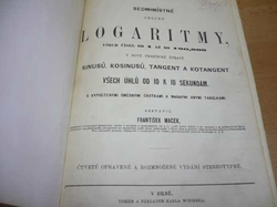 František Macek - Sedmimístné obecné lgoaritmy, všech čísel od 1 do 100.000 (1867)
