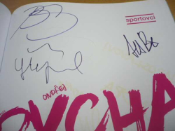 Ondřej Pycha - Sportovci (2016) PODPIS AUTORA a SPORTOVCŮ !!!