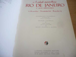 A cídade maravílhosa Rio de janeiro. Číslováno. Exemplář č. 980. Španělsky.