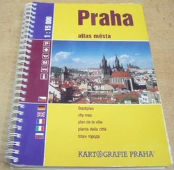Praha. Atlas města 1 : 15000 (2005) šestijazyčná 
