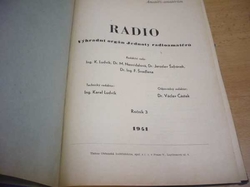 RADIO. Ročník III. č. 1. až 10. kompletní ročník. Časopis Jednoty radioamatérů (1941)