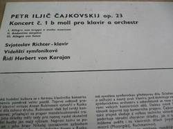 LP ČAJKOVSKIJ - Koncert č.1 pro klavír B moll RICHTER , KARAJAN