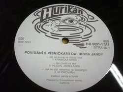 LP DALIBOR JANDA - Povídání s písničkami (Hurikan 1990) NOVÉ