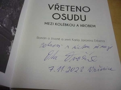 Otomar Dvořák - Vřeteno osudu (2023) PODPIS AUTORA !!!