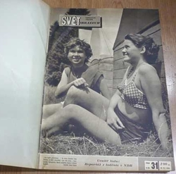 Svět v obrazech. Ročník XII. číslo 31. až 52. 1956 + Ročník X. číslo 41. až 46. 1954 (1956) časopis 