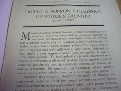 John Dewey - Dobro a pokrok s hlediska experimentálního (1925)
