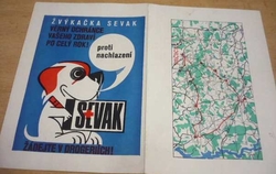 Účastnická mapka pochodu PRAHA - PRČICE XI. ročník 15. 5. 1976 (1976)