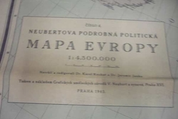 Karel Kuchař - Mapa Evropy 1 : 4, 500. 000 (1943)
