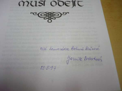 Jarmila Svobodová - Slavníkovci musí odejít (1997) PODPIS AUTORKY !!!