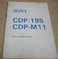 SONY. CDP-195 / CDP - M11. Uživatelský manuál