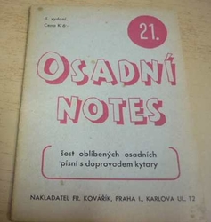 Osadní notes 21. Šest oblíbených osadních písní s doprovodem kytary (1943)   