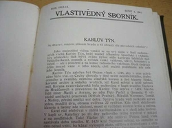 J. Bělohlava - Vlastivědný sborník Roč. III. 1912/13 (1913)