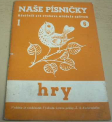Hry I. Naše písničky 6. Měsíčník pro výchovu mládeže zpěvem (1947)