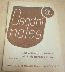 Osadní notes 26. Šest oblíbených osadních písní s doprovodem kytary (1944)