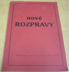 Nové rozpravy. Sborník prací z humanitních věd (1996)
