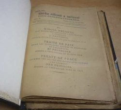Sbírka zákonů a nařízení státu československého 22. června 1921 + příklady justičních rozhodnutí z padesátých let 