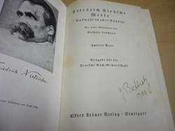 Friedrich Nietzsche - Werke/Továrny 2. díl. (1938) německy