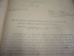 Sbírka zákonů a nařízení státu československého 22. června 1921 + příklady justičních rozhodnutí z padesátých let 