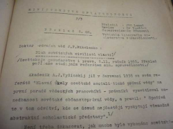 Sbírka zákonů a nařízení státu československého 22. června 1921 + příklady justičních rozhodnutí z padesátých let 