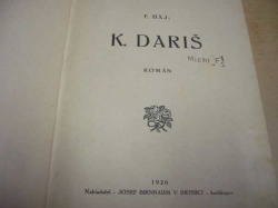F. Háj - K. Dariš (1926)