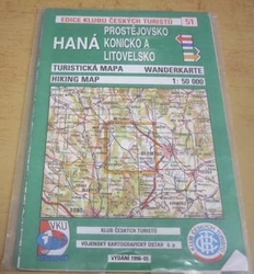 Haná - Prostějovsko, Konicko a Litovelsko 1 : 50 000 (1999) mapa   