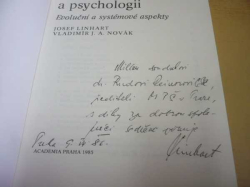 Josef Linhart - Princip odrazu v biologii a psychologii (1986) VĚNOVÁNÍ OD AUTORA !!!