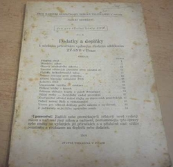 Dodatky a doplňky k učebním příručkám vydaným školním oddělením ZV-SNB v Praze (1948)