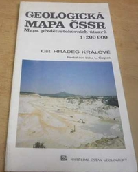 L. Čepek - Geologická mapa ČSSR. Mapa předčtvrtohorních útvarů. List Hradec Králové 1 : 200 000 (1990) 