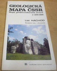 J. Svoboda - Geologická mapa ČSSR. Mapa předčtvrtohorních útvarů. List Náchod 1 : 200 000 (1990) 