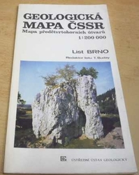 T. Buday - Geologická mapa ČSSR. Mapa předčtvrtohorních útvarů. List Brno 1 : 200 000 (1989)