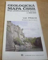 R. Horný - Geologická mapa ČSSR. Mapa předčtvrtohorních útvarů. List Praha 1 : 200 000 (1989)  