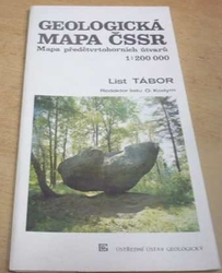 O. Kodym - Geologická mapa ČSSR. Mapa předčtvrtohorních útvarů. List Tábor 1 : 200 000 (1989)  