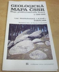 Z. Vejnar - Geologická mapa ČSSR. Mapa předčtvrtohorních útvarů. List Mariánské Lázně - Švarcava 1 : 200 000 (1989)  