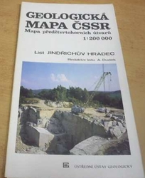 A. Dudek - Geologická mapa ČSSR. Mapa předčtvrtohorních útvarů. List Jindřichův Hradec 1 : 200 000 (1990) 
