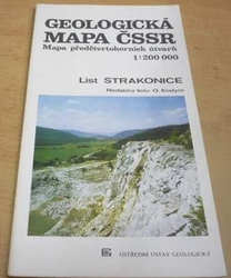 O. Kodym - Geologická mapa ČSSR. Mapa předčtvrtohorních útvarů. List Strakonice 1 : 200 000 (1989) 