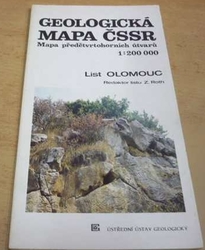 Z. Roth - Geologická mapa ČSSR. Mapa předčtvrtohorních útvarů. List Olomouc 1 : 200 000 (1990) 