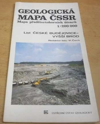 Vl. Čech - Geologická mapa ČSSR. Mapa předčtvrtohorních útvarů. List České Budějovice - Vyšší Brod 1 : 200 000 (1989)