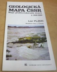 L. Čepek - Geologická mapa ČSSR. Mapa předčtvrtohorních útvarů. List Plzeň 1 : 200 000 (1989)
