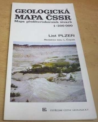L. Čepek - Geologická mapa ČSSR. Mapa předčtvrtohorních útvarů. List Plzeň 1 : 200 000 (1989) 